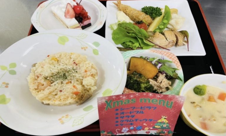 高齢者住宅　クリスマスメニュー