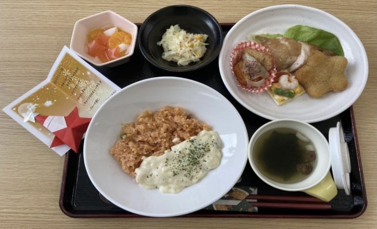 高齢者住宅　クリスマスメニュー